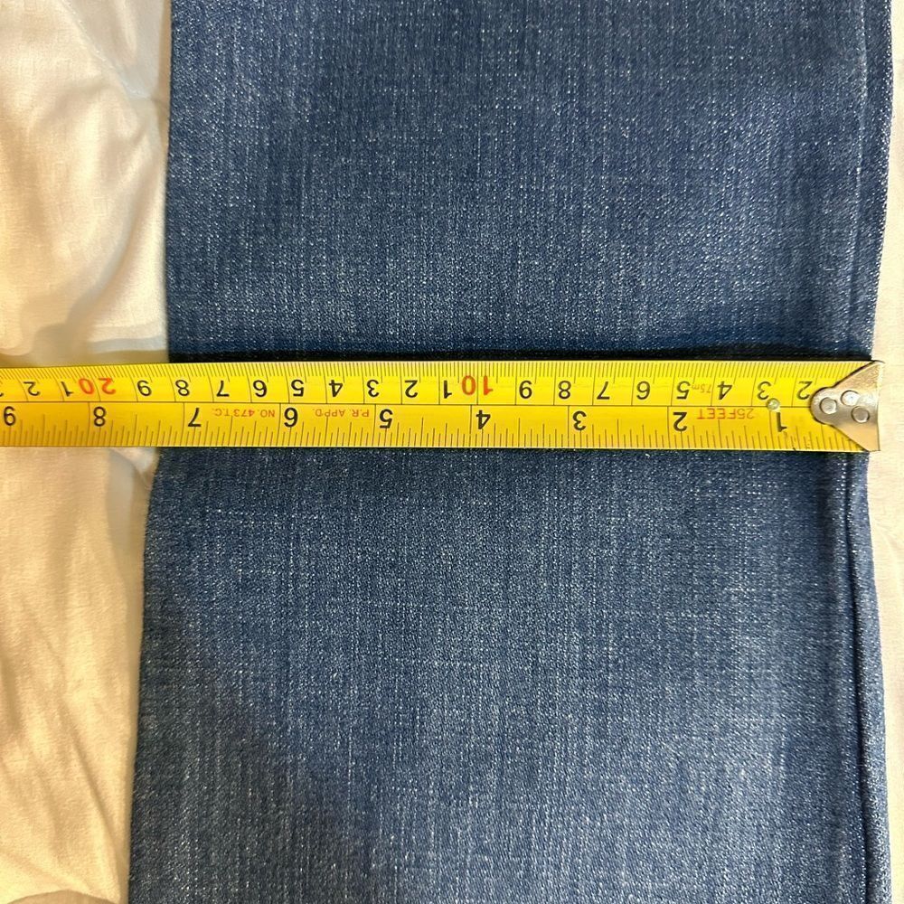 Frankie b Jeans Size 2, Inseam: 34 Inches. patchwork bootcut - Picture 8 of 14
